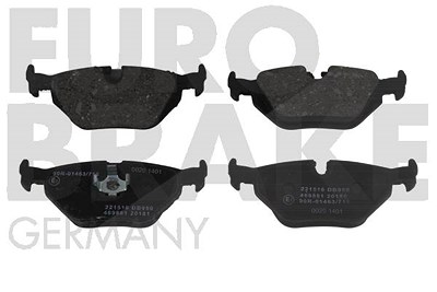 Eurobrake Bremsbeläge hinten (Satz) [Hersteller-Nr. 5502221516] für BMW von EUROBRAKE