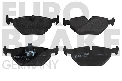 Eurobrake Bremsbeläge hinten (Satz) [Hersteller-Nr. 5502221524] für BMW, Mg, Rover, Saab von EUROBRAKE