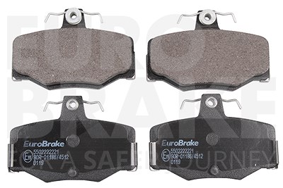 Eurobrake Bremsbeläge hinten (Satz) [Hersteller-Nr. 5502222221] für Nissan von EUROBRAKE