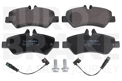 Eurobrake Bremsbeläge hinten (Satz) [Hersteller-Nr. 5502223363] für Mercedes-Benz, VW von EUROBRAKE