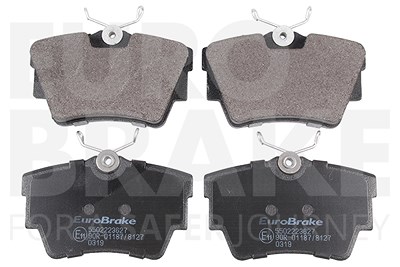 Eurobrake Bremsbeläge hinten (Satz) [Hersteller-Nr. 5502223627] für Fiat, Nissan, Opel, Renault von EUROBRAKE