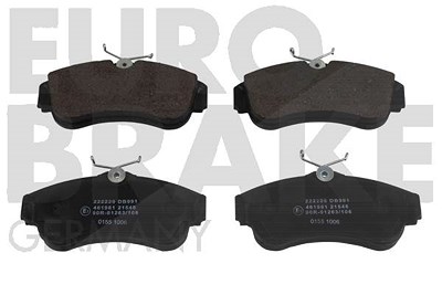 Eurobrake Bremsbeläge vorn (Satz) [Hersteller-Nr. 5502222220] für Nissan von EUROBRAKE