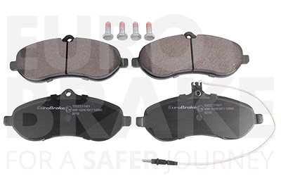 Eurobrake Bremsbelagsatz, Scheibenbremse [Hersteller-Nr. 5502221961] für Citroën, Fiat, Peugeot, Toyota von EUROBRAKE