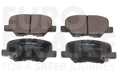 Eurobrake Bremsbelagsatz, Scheibenbremse [Hersteller-Nr. 5502221972] für Citroën, Mazda, Mitsubishi, Peugeot von EUROBRAKE