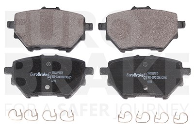 Eurobrake Bremsbelagsatz, Scheibenbremse [Hersteller-Nr. 5502221975] für Citroën, Ds, Opel, Peugeot, Toyota von EUROBRAKE