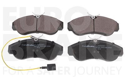 Eurobrake Bremsbelagsatz, Scheibenbremse [Hersteller-Nr. 5502222371] für Peugeot, Fiat, Citroën von EUROBRAKE