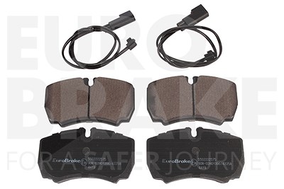 Eurobrake Bremsbelagsatz, Scheibenbremse [Hersteller-Nr. 5502222575] für Ford von EUROBRAKE