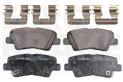 Eurobrake Bremsbelagsatz, Scheibenbremse [Hersteller-Nr. 5502223442] für Hyundai, Kia von EUROBRAKE