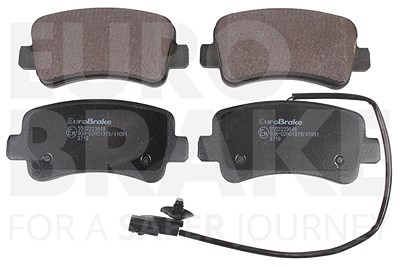 Eurobrake Bremsbelagsatz, Scheibenbremse [Hersteller-Nr. 5502223648] für Nissan, Opel, Renault von EUROBRAKE