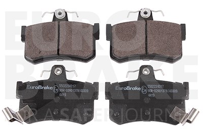 Eurobrake Bremsbelagsatz, Scheibenbremse [Hersteller-Nr. 5502224017] für Mg, Rover von EUROBRAKE