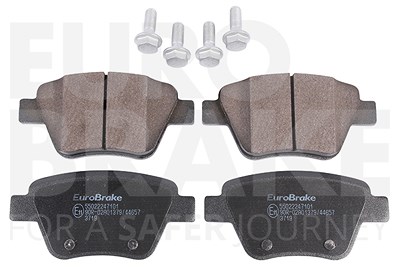 Eurobrake Bremsbelagsatz, Scheibenbremse [Hersteller-Nr. 55022247101] für Audi, Seat, Skoda, VW von EUROBRAKE