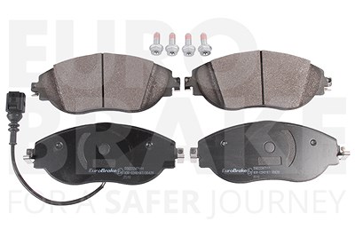 Eurobrake Bremsbelagsatz, Scheibenbremse [Hersteller-Nr. 55022247111] für Audi, Cupra, Seat, Skoda, VW von EUROBRAKE