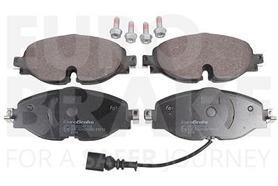 Eurobrake Bremsbelagsatz, Scheibenbremse [Hersteller-Nr. 55022247113] für Audi, Cupra, Seat, Skoda, VW von EUROBRAKE