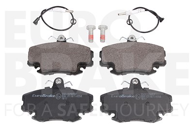 Eurobrake Bremsbelagsatz, Scheibenbremse [Hersteller-Nr. 5502229957] für Alpine, Dacia, Peugeot, Renault von EUROBRAKE