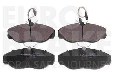 Eurobrake Bremsbelagsatz, Scheibenbremse [Hersteller-Nr. 5502229974] für Citroën, Fiat, Peugeot von EUROBRAKE