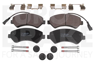 Eurobrake Bremsbelagsatz, Scheibenbremse [Hersteller-Nr. 5502229995] für Citroën, Fiat, Peugeot von EUROBRAKE