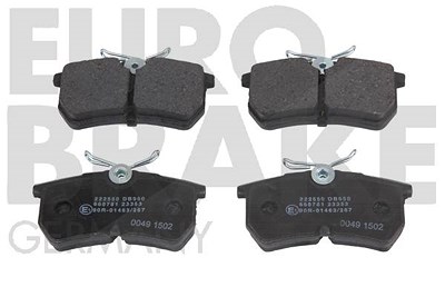 Eurobrake Bremsbelagsatz Hinterachse [Hersteller-Nr. 5502222550] für Ford von EUROBRAKE