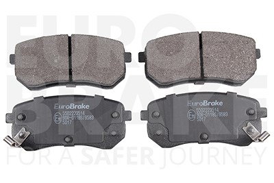 Eurobrake Bremsbelagsatz Hinterachse [Hersteller-Nr. 5502223514] für Hyundai, Kia von EUROBRAKE