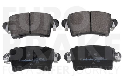 Eurobrake Bremsbelagsatz Hinterachse [Hersteller-Nr. 5502223632] für Opel, Nissan, Renault, Vauxhall von EUROBRAKE