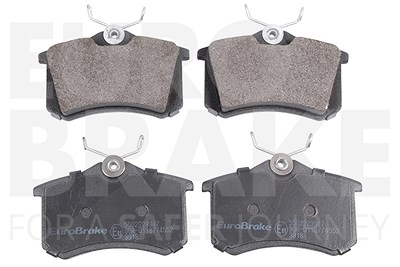 Eurobrake Bremsbelagsatz Hinterachse [Hersteller-Nr. 5502223947] für Opel, Renault von EUROBRAKE