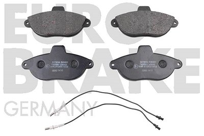 Eurobrake Bremsbelagsatz Vorderachse [Hersteller-Nr. 5502221934] für Peugeot, Fiat, Citroën von EUROBRAKE