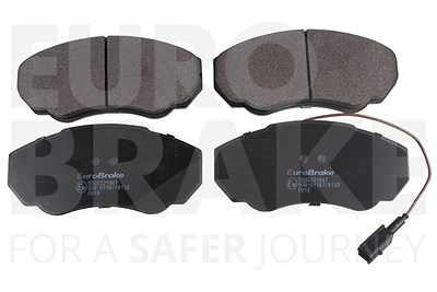 Eurobrake Bremsbelagsatz Vorderachse [Hersteller-Nr. 5502221947] für Fiat, Peugeot, Citroën von EUROBRAKE