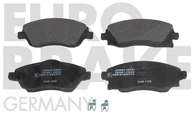 Eurobrake Bremsbelagsatz Vorderachse [Hersteller-Nr. 5502223624] für Opel von EUROBRAKE