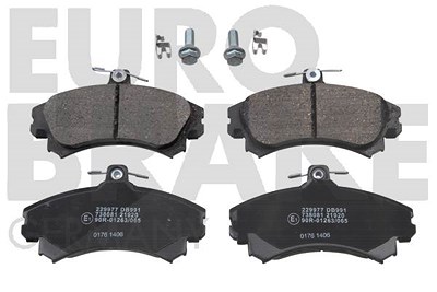 Eurobrake Bremsbelagsatz Vorderachse [Hersteller-Nr. 5502229977] für Mitsubishi, Proton, Smart, Volvo von EUROBRAKE