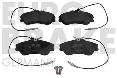 Eurobrake Bremsbelagsatz mit VWK Vorderachse [Hersteller-Nr. 5502221937] für Peugeot, Citroën von EUROBRAKE