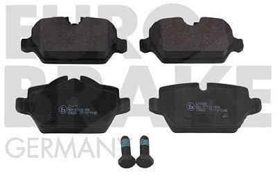 Eurobrake Satz Bremsbeläge Hinterachse [Hersteller-Nr. 5502221530] für BMW, Mini von EUROBRAKE