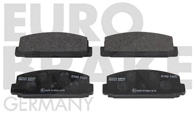 Eurobrake Satz Bremsbeläge Hinterachse [Hersteller-Nr. 5502223240] für Mazda von EUROBRAKE