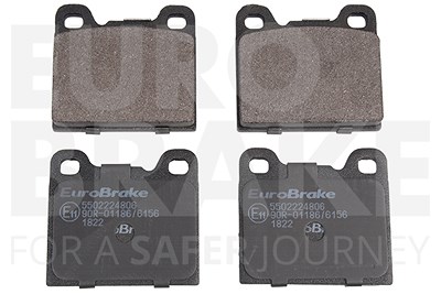 Eurobrake Satz Bremsbeläge Hinterachse [Hersteller-Nr. 5502224806] für Volvo von EUROBRAKE