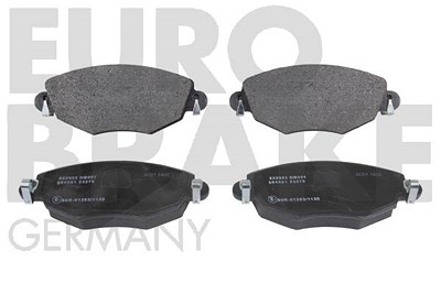 Eurobrake Satz Bremsbeläge Vorderachse [Hersteller-Nr. 5502222553] für Ford, Jaguar von EUROBRAKE