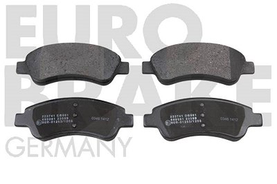 Eurobrake Satz Bremsbeläge Vorderachse [Hersteller-Nr. 5502223741] für Citroën, Ds, Opel, Peugeot von EUROBRAKE