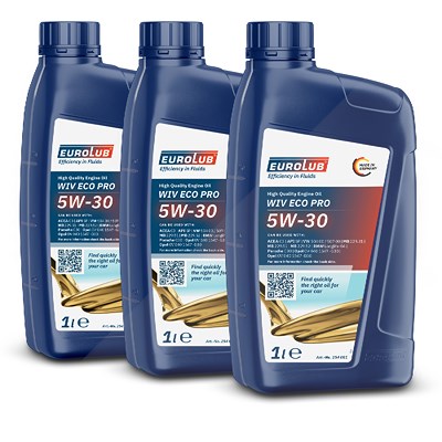 Eurolub 3x 1 L WIV ECO PRO 5W-30 von EUROLUB