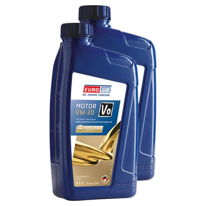 EUROLUB 2X Motoröl 0W-30 Motor Vo Leichtlauf Benzin Diesel Ottomotor Benzinmotor Dieselmotor Motor Motoren Engine Oil 1L von EUROLUB