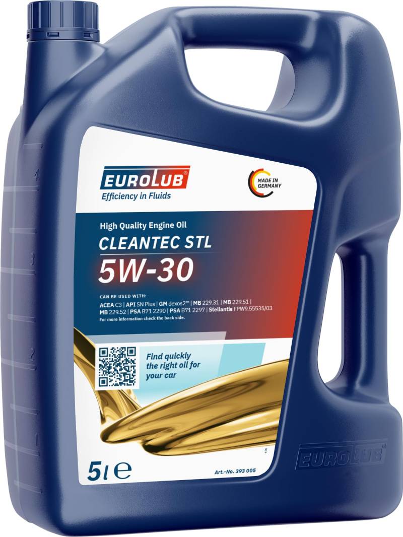 EUROLUB CLEANTEC STL 5W-30 Motoröl, 5 Liter von EUROLUB