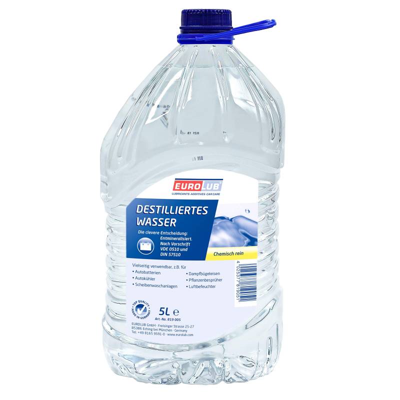 EUROLUB Destilliertes Wasser, 5 Liter von EUROLUB