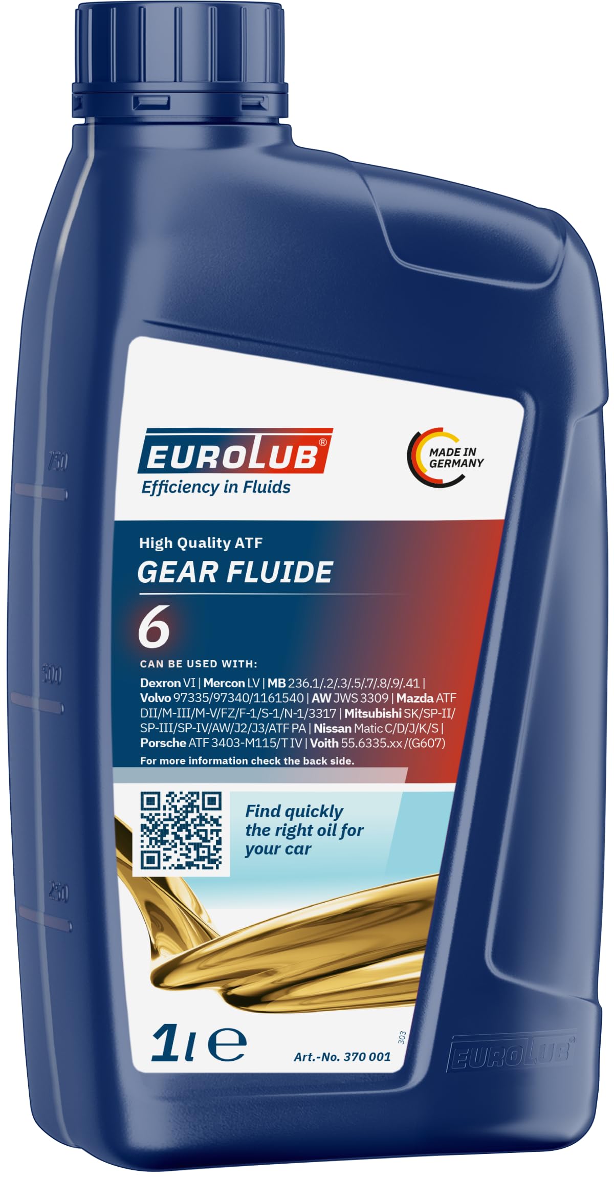 EUROLUB GEAR FLUIDE 6 Getriebeöl, 1 Liter von EUROLUB