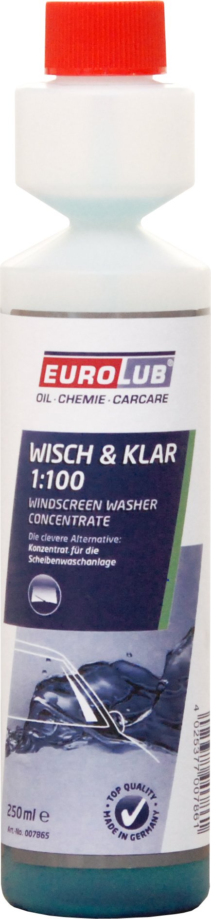 EUROLUB Scheibenreiniger WISCH&KLAR 1:100 Konzentrat, 250 ml von EUROLUB