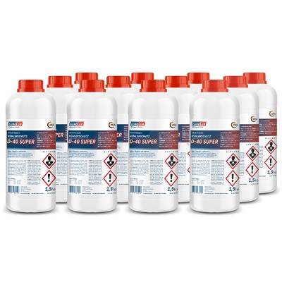 Eurolub 12x 1,5 L Kühlerschutz D-40 SUPER Kühlerfrostschutz [Hersteller-Nr. 834015] von EUROLUB