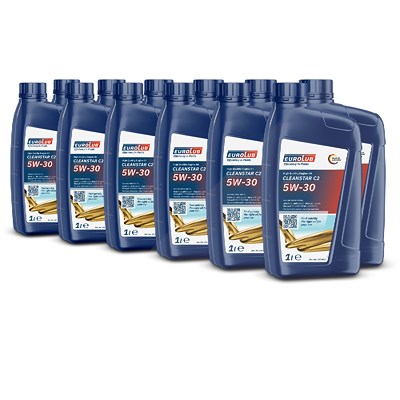 Eurolub 12x 1 L CLEANSTAR C2 SAE 5W/30 [Hersteller-Nr. 223001] von EUROLUB