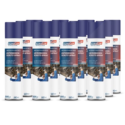 Eurolub 12x 500ml Unterbodenschutz-Spray [Hersteller-Nr. 002891] von EUROLUB