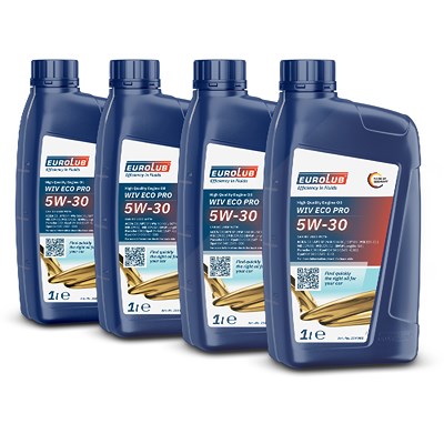 Eurolub 4x 1 L WIV ECO PRO 5W-30 von EUROLUB