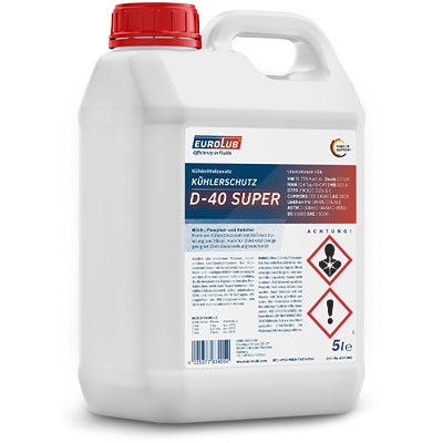 Eurolub 5 L Kühlerschutz D-40 SUPER Kühlerfrostschutz [Hersteller-Nr. 834005] von EUROLUB