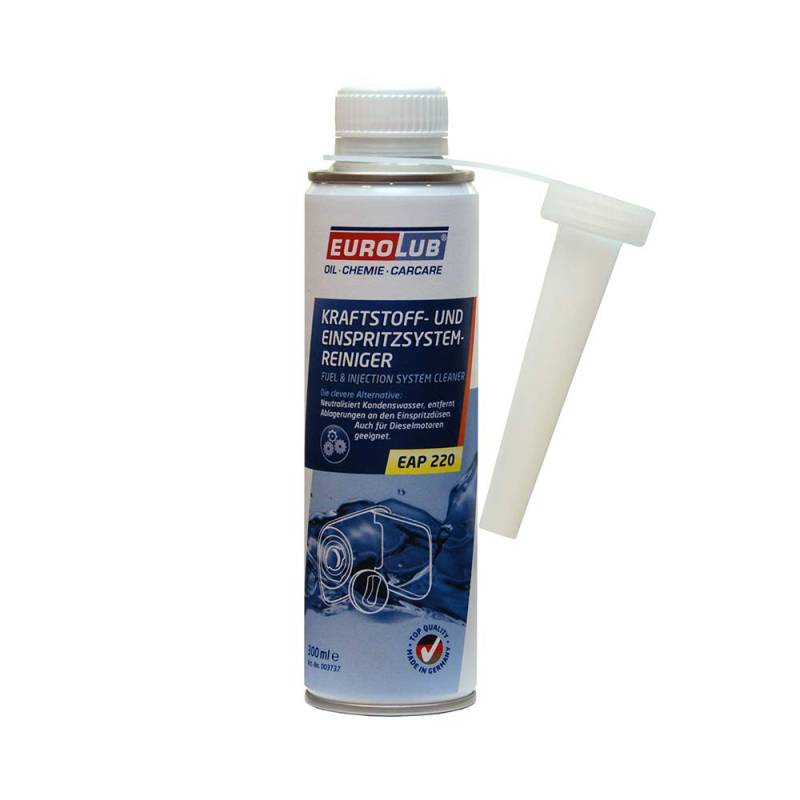 Eurolub Kraftstoff- und Einspritzsystemreiniger EAP 220 Kraftstoffsystemreiniger Kraftstoffsysstem Einspritzsystem Benzin Diesel 2-Takt 4-Takt Fuel and Injection System Cleaner 300ml von EUROLUB