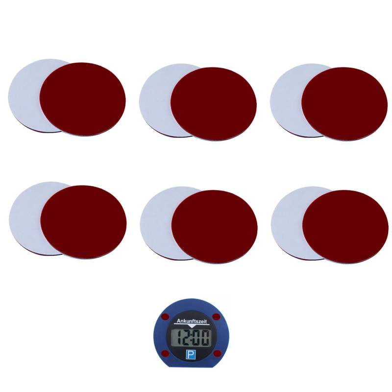 EUZUXU 12 Stück Ersatz Klebepads Set, kompatibel mit Needit Park Lite, Doppelseitiger Spezialkleber für Windschutzscheibe, Lite One Elektronische Parkscheibe, Klebestreifen Parkuhr von EUZUXU