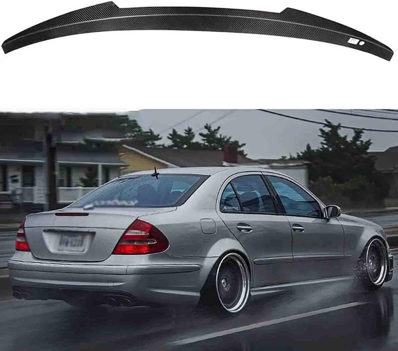 Auto-Heckflügel,Kompatibel mit Mercedes Benz W211 E Class E250 E350 E63 E55 Berlina 2004-2009,Automotive Exterior von EVANEM