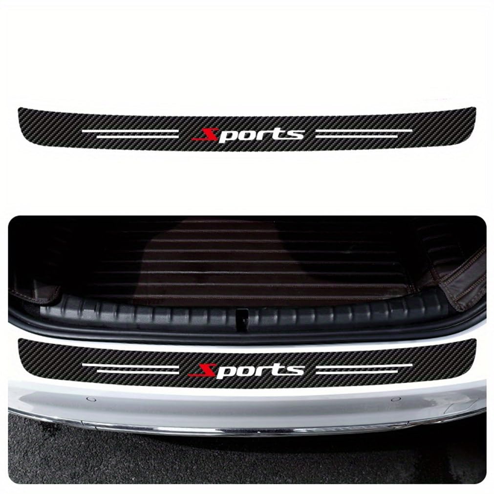 Auto-Heckstoßstangen-Schutzplatte, kompatibel mit Porsche Cayenne Panamera Macan Taycan, Autozubehör,1 von EVANEM