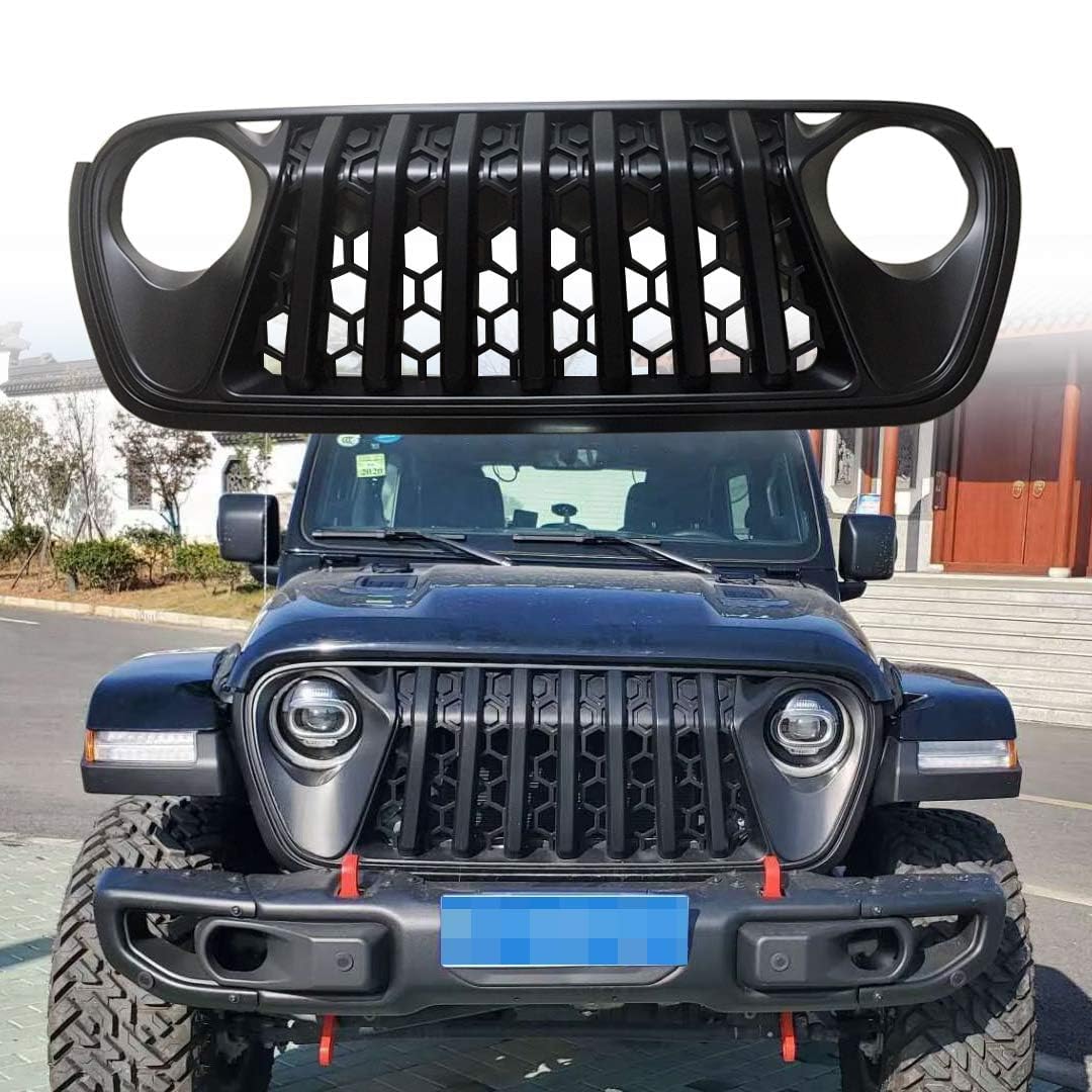 EVANEM Auto-Frontgrill,Kompatibel mit Jeep Wrangler JL 2018+,Automotive Exterior von EVANEM